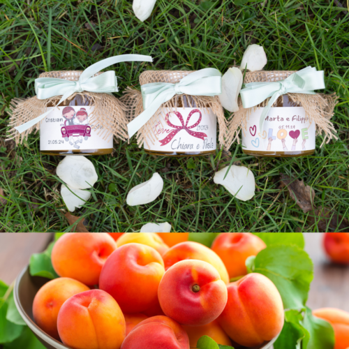 BOMBONIERE MATRIMONIO MARMELLATA DI ALBICOCCA azienda agricola la collina di francesco minotti